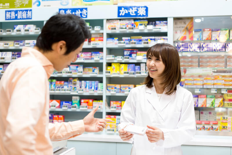 秋の花粉症で来店されたお客さまへの対応
